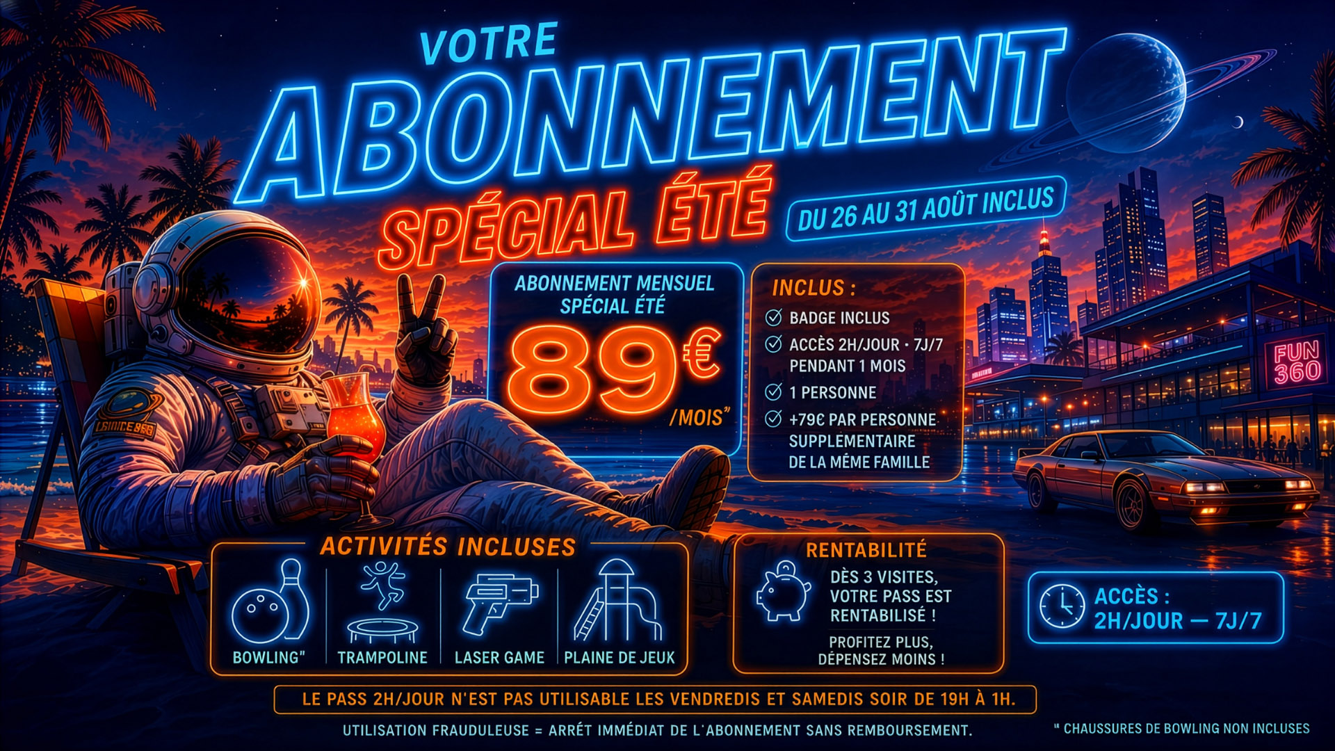 Votre abonnement spécial été