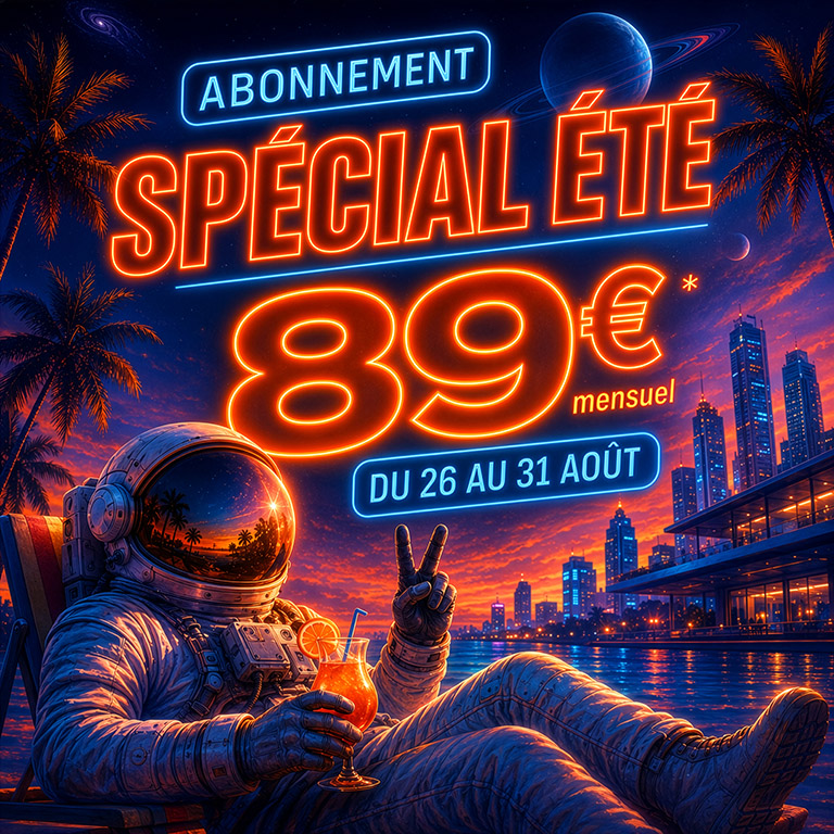 Abonnement - Pass spécial été - 89€ mensuel du 26 au 31 août