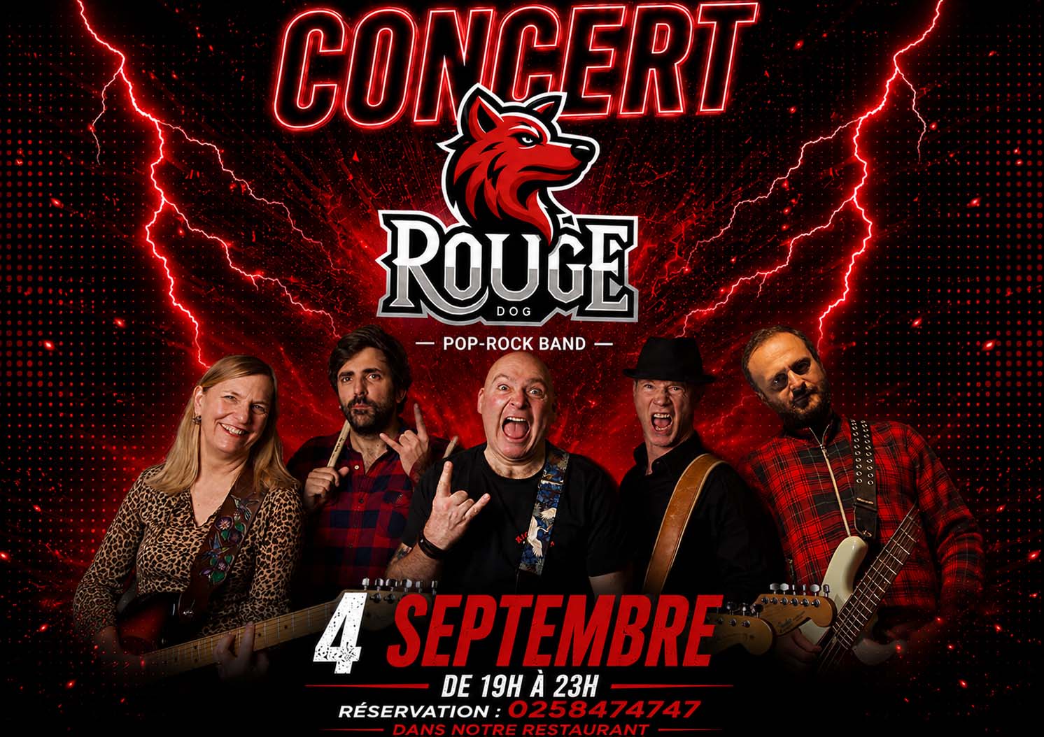 Concert Rouge Dog — le pop-rock à l’état pur