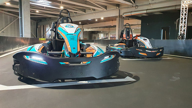 À Rouen, notre espace karting est idéal pour les enfants avec des karts 100 % électriques
