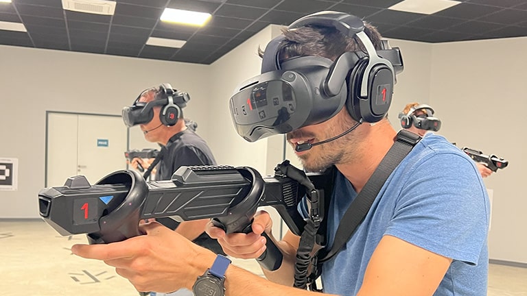 Salle de réalité virtuelle