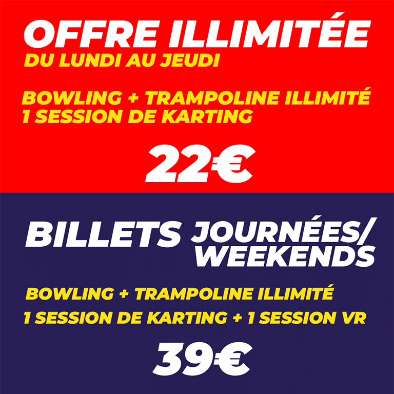 Offre illimitée du lundi au jeudi